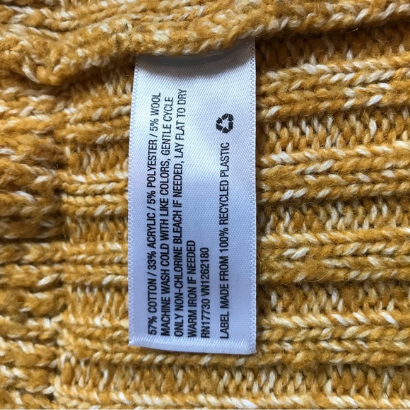 Ava & Viv 2X mustard marled cardigan sweater - Picture 5 of 5